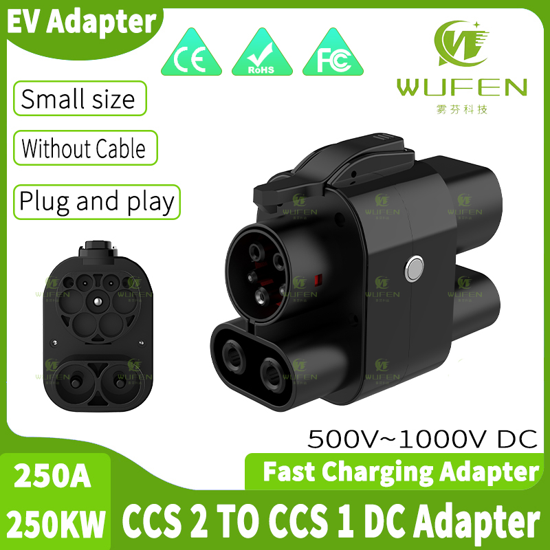 WUFEN CCS2 to CCS1 250A Adapte - Ccs2 To Ccs1 Fast Charge Adapter 250Kw recension och pris