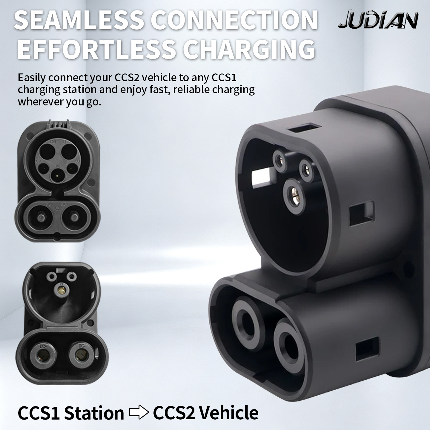 CCS1 to CCS2 EV DC Fast Chargi - Ccs2 To Ccs1 Fast Charge Adapter 250Kw recension och pris