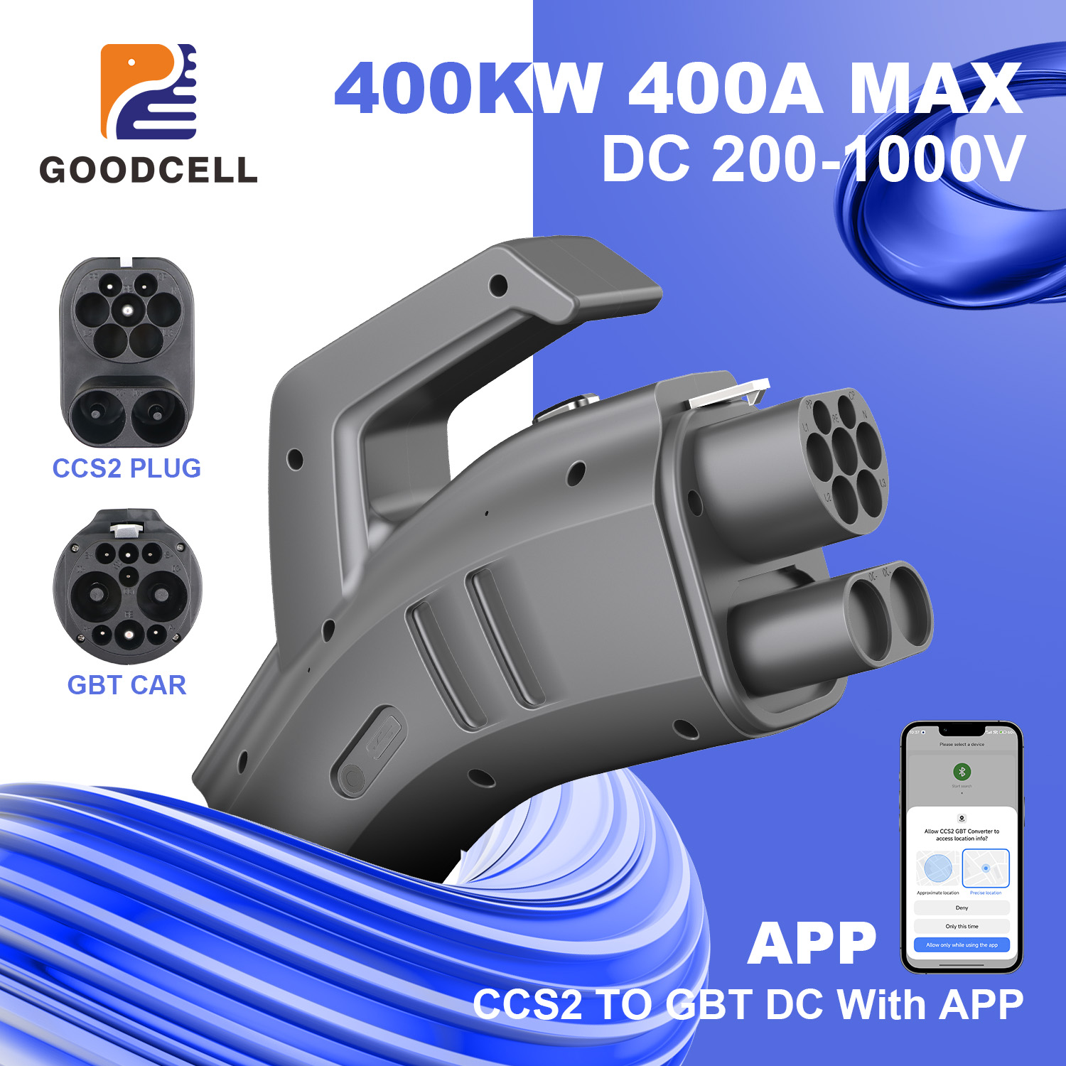 GOODCELL CCS2 to GB/T EV Charg - Gb/T To Ccs2 200A Fast Charging Adapter recension och pris