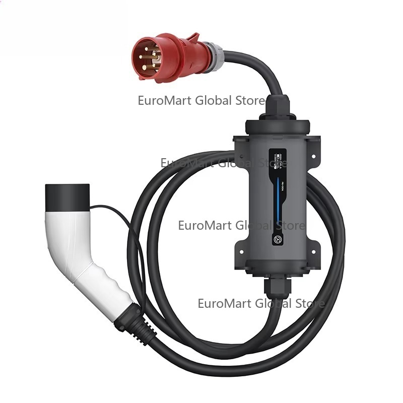 Type 2 to Red CEE Plug Electri - Portable Ev Charger 32A Type 2 Cee Plug recension och pris
