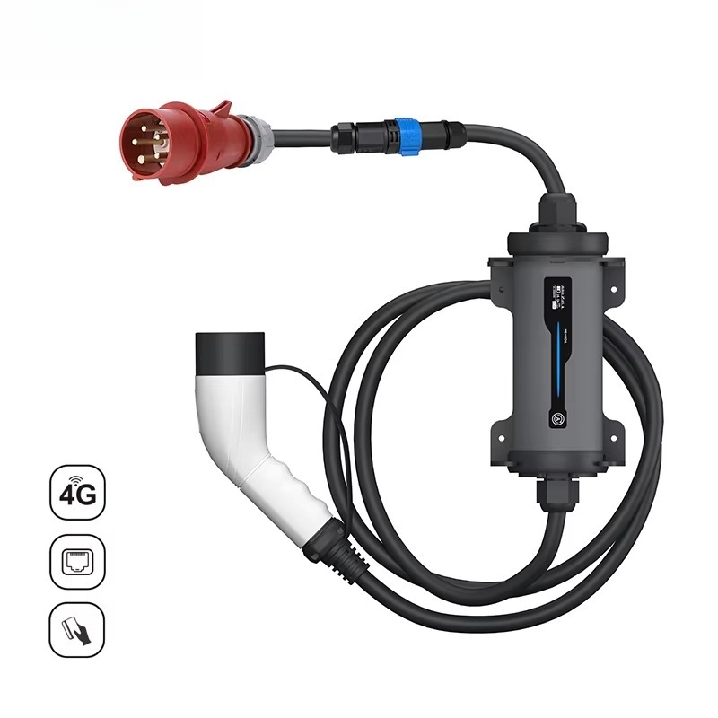 Type 2 to Red CEE Plug Electri - Portable Ev Charger 32A Type 2 Cee Plug recension och pris