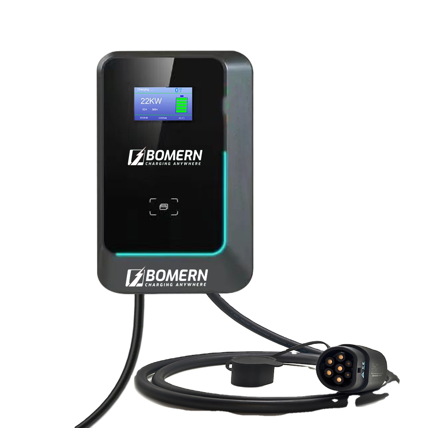 2025 Hot Sale 7kw/11kw/22kw AC - 22Kw Wallbox Type 2 Ocpp Rfid recension och pris